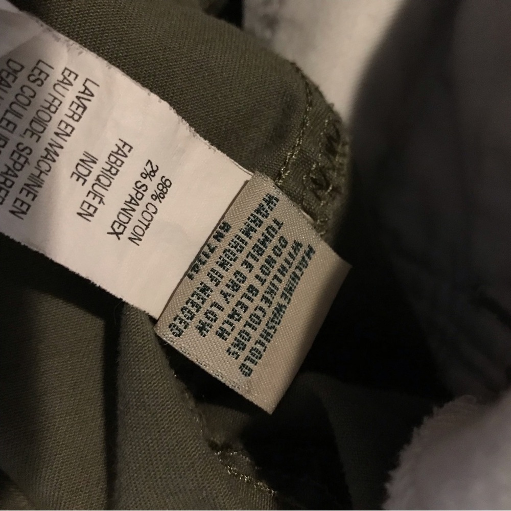 L. L. Bean Women's Shorts Size 10 Green Cargo Pockets Drawstring Cotton Spandex - Picture 4 of 9